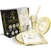 Pack vaisselle 60 Pièces aid mubarak - image principale - or gold doré par mubarak decoration