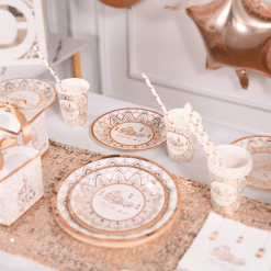 Vaisselle EID MUBARAK - rose gold - COllection 2023 par mubarak decoration