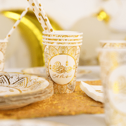 Gobelet EID MUBARAK - or gold - COllection 2023 par mubarak decoration