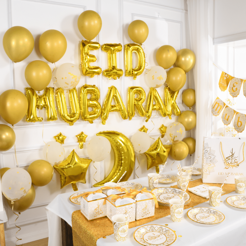 Décoration aid mubarak - OR GOLD- idée décoration style OR Gold EID MUBARAK