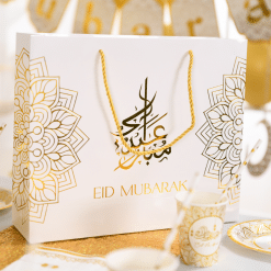 Sacs cadeaux sac cadeau Aid Eid moubarak - image lifestyle - OR gold par mubarak decoration